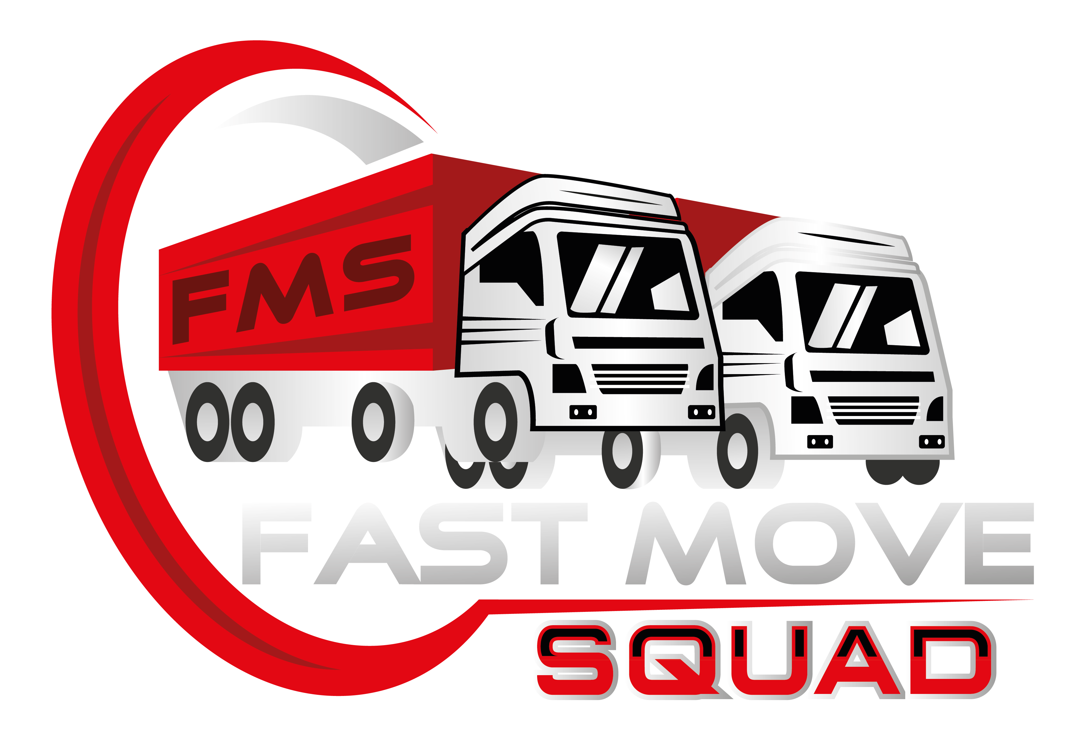 fast move squad logo - black background